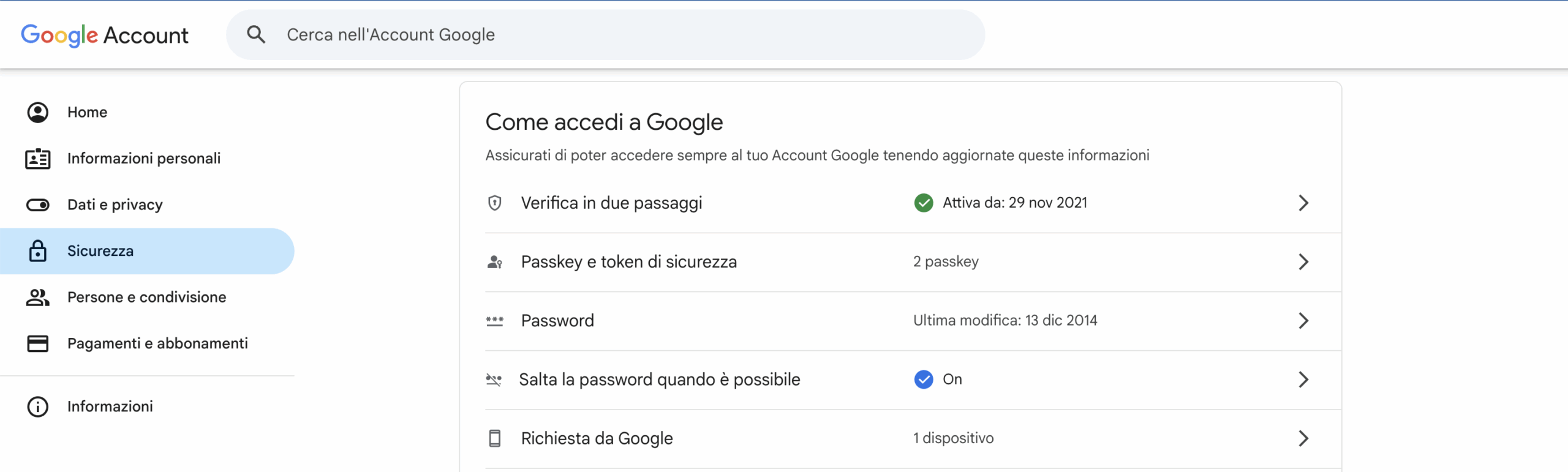 2FA accesa