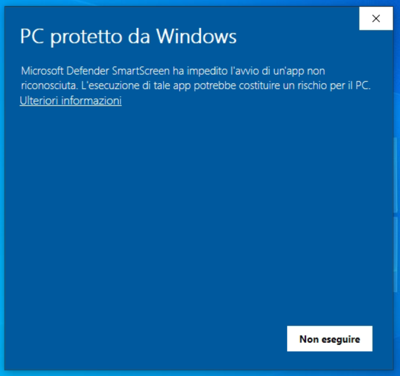 SmartScreen – avviso